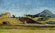 Paul Cezanne Der Bahndurchstich oil